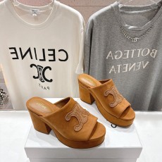 셀린느 CELINE 스웨이드 힐 뮬 CL294
