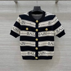 발망 BALMAIN 여성 니트 반팔 가디건 BM202