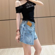 프라다 PRADA 여성 데님 팬츠 PD12941