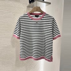 샤넬 CHANEL 여성 니트 라운드 반팔 CL0762