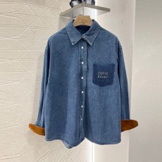 미우미우 MIUMIU 여성 데님 셔츠 MU0367