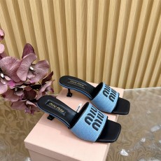 미우미우 MIUMIU 힐 뮬 MU014812