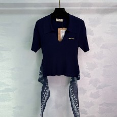 미우미우 MIUMIU 여성 니트 반팔 MU0368