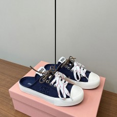 미우미우 MIUMIU 데님 스니커즈 뮬 MU014820