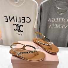 미우미우 MIUMIU 브레이드 가죽 샌들 MU014821