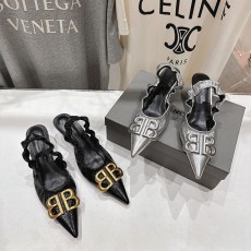 발렌시아가 Balenciaga 포인티드 토 슬링백 펌프스 BG0912