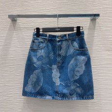 펜디 FENDI 여성 데님 스커트 F266