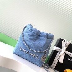 샤넬 CHANEL 미니 데님 22백 C2479
