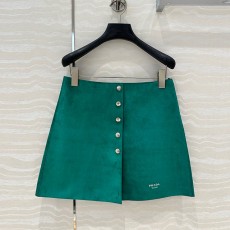 프라다 PRADA 여성 가죽 스커트 PD12979
